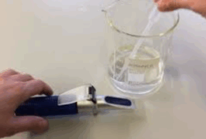 A drop of water can tell you how much salt is in the water