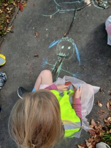 Chalk drawing